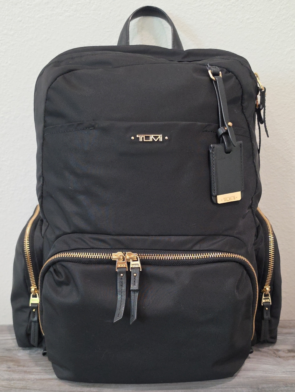 TUMI Voyageur Calais Backpack Black & Gold